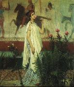 Sir Lawrence Alma-Tadema,OM.RA,RWS, A Greek Woman Sir Lawrence Alma-Tadema